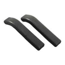 Armleuningkussens voor rolstoel, zwart, extra stevig, gewatteerd (set van twee).