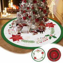 Ronde antislip kerstboomrok/mat van 23,6 inch (60 cm).
