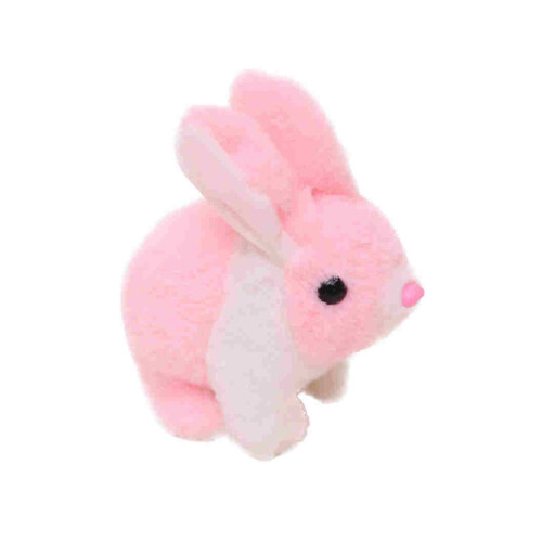 Educatief interactief loopkonijntje, roze, 8x6x4 inch.