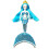 Barbie mermaid doll with blue sequins 2