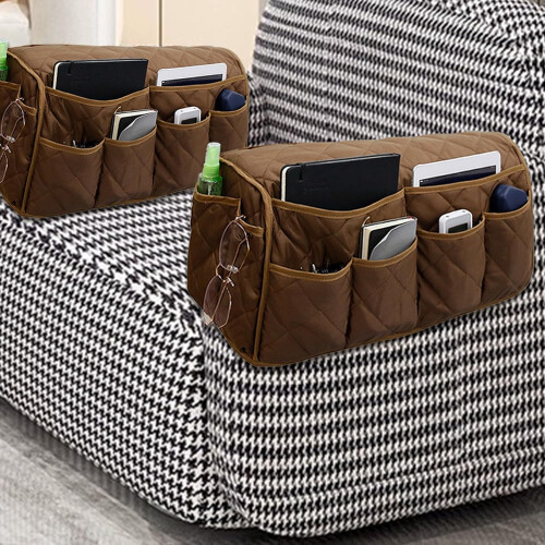Wasserdichter Sofa-Armlehnen-Organizer mit 10 Taschen