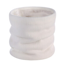 AWZXDE Protetor de Pescoço Unissex de Inverno com Forro Macio Branco