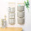 Hanging Storage Bag Premium Fabric 3-Pack 3-Compartment 2