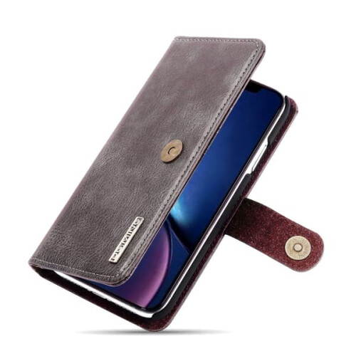 iPhone 11 Wallet Case with Magnetic Closure Grey 2