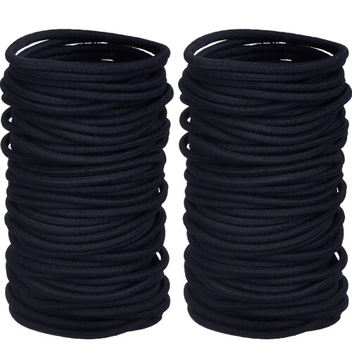 Elastic Hair Ties4mm50-Pack for Medium Hair