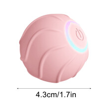 Katzenjagdspielzeug, Schwerkraft-Rollball, rosa, 4,3 cm