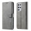 Samsung Galaxy S21 Ultra leather case grey 4