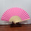 Hand Fan Silk Lace Folding Fan Solid Color 1
