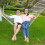 Wooden Stick Hammock Cotton Linen Mesh Single 2