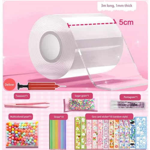 Nano Tape Bubble Toys Transparent 4-Pack 1