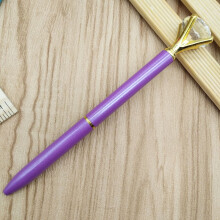 Kristallen balpen met groot diamantdesign, 1 stuk