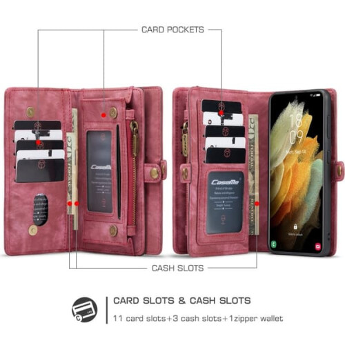 CASEME Galaxy S21 Plus case 2-in-1 red 1