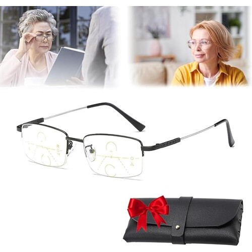 Lunettes de lecture progressives Lilcher Intellireaders bleues