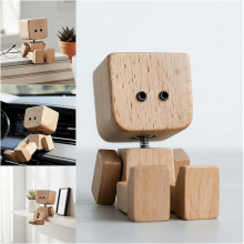 Træfigur af rystende mand, instrumentbræt, Decor12Expressions