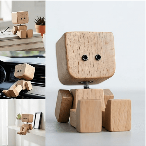 Houten schudmannetje als dashboarddecoratie12Expressions