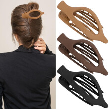 RUseeN platte haarclips voor dames, matte Franse klauwclips,