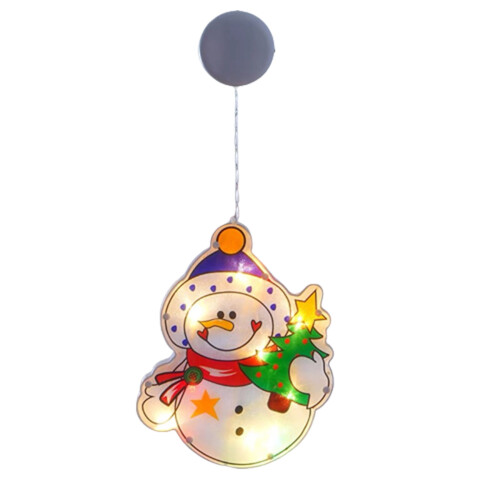 Christmas snowman window light decoration with suction cups 1