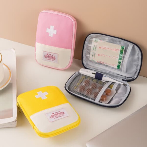 Mini portable medical bag pink extra large 1
