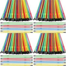 400 Pieces Paint Brush Bulk Plastic Paint Brush Set Oil Painting Watercolor Brush Classroom Supplies for Arts and Crafts