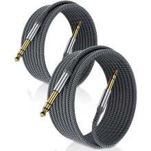 Câble de guitare TRS 3 m (lot de 2), connecteur mâle 6,35 mm