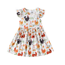 Girls floral princess dress summer short sleeve 18-24 months