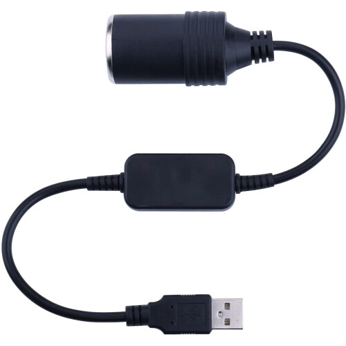 Převodník USB A samec na 12V autozásuvku 1,2 m