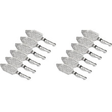 12PCS Stainless Steel Absinthe Spoons Vintage Cocktail Bar Glass Cup Drinking Filter Hollowed Out Absinthe Spoon