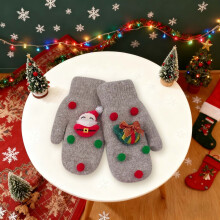 Zimné rukavice Aolie Cartoon Fleece Warm Mittens 1 pár
