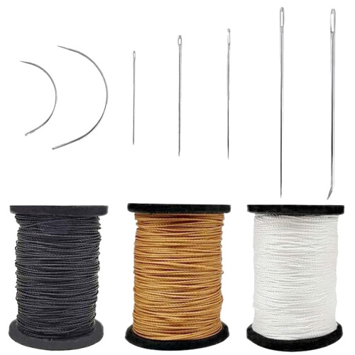 Nylon sytrådsett, 3 spoler, 55 yards per spole, kraftig
