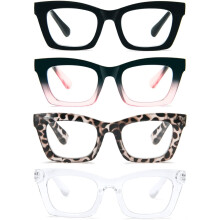 Lesebrille für Damen, übergroß, quadratisch, Blaulichtfilter