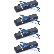 Lesebrillen für Herren mit Blaulichtfilter, 4er-Pack