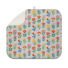 Keukenmat met bloemenprint, microvezel, 16x18 inch