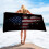 Strandhanddoek met Amerikaanse vlag, 60x30 inch, extra groot, sneldrogend. 1