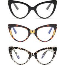Übergroße Katzenaugen-Lesebrille für Damen mit Blaulichtfilter