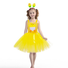 Oster-Tutu-Kleid für Mädchen mit Haarreif, für Kinder im Alter von 9-10 Jahren