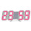 LED wall clock with night mode and adjustable brightness 3