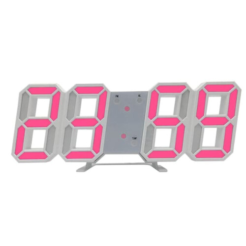 LED wall clock with night mode and adjustable brightness 2