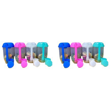 8PCS Salad Cup with Lids and Fork Salad Shaker Container for Lunch Fruit and Vegetable Salad Cups with Lids and Fork