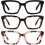 Lesebrille mit Blaulichtfilter, übergroßes quadratisches Gestell 1