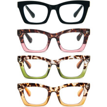 Lesebrille für Damen, übergroß, quadratisch, Blaulichtfilter