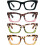 Lesebrille für Damen, übergroß, quadratisch, Blaulichtfilter 1