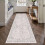 Gray Runner Rug 3x8 ft Machine Washable Non-Slip 3