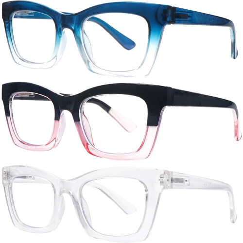 Oprah-Style Lesebrille mit Blaulichtfilter Square6