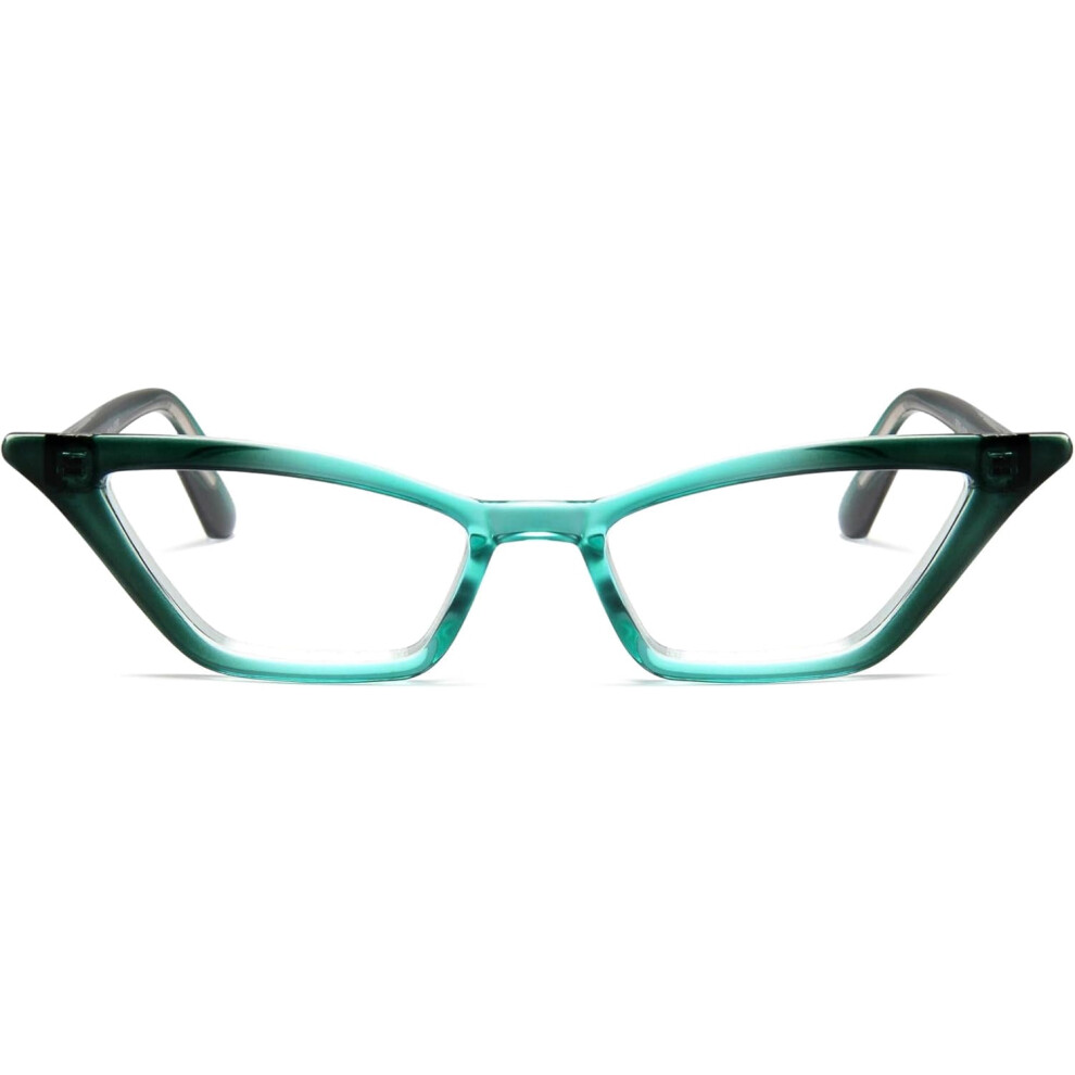 Cat Eye Reading Glasses for Women Red +2.50