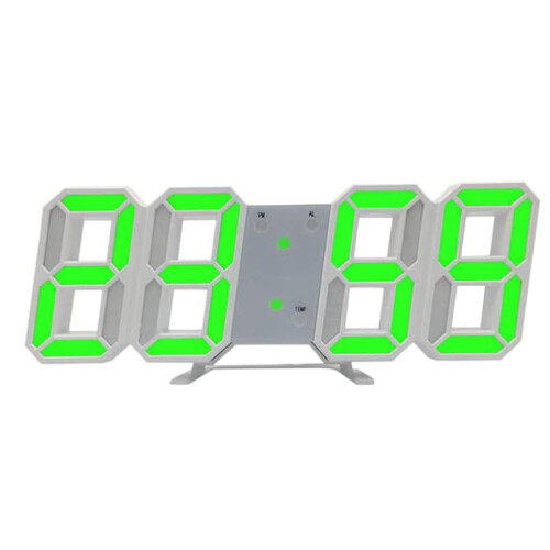 LED wall clock with digital display and night mode 2