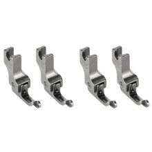 4Pcs Narrow Guide Presser Foot Industrial Lockstitch Sewing Machine Feet Zipper Universal Presser Feet,CR1/16NS(0.2)