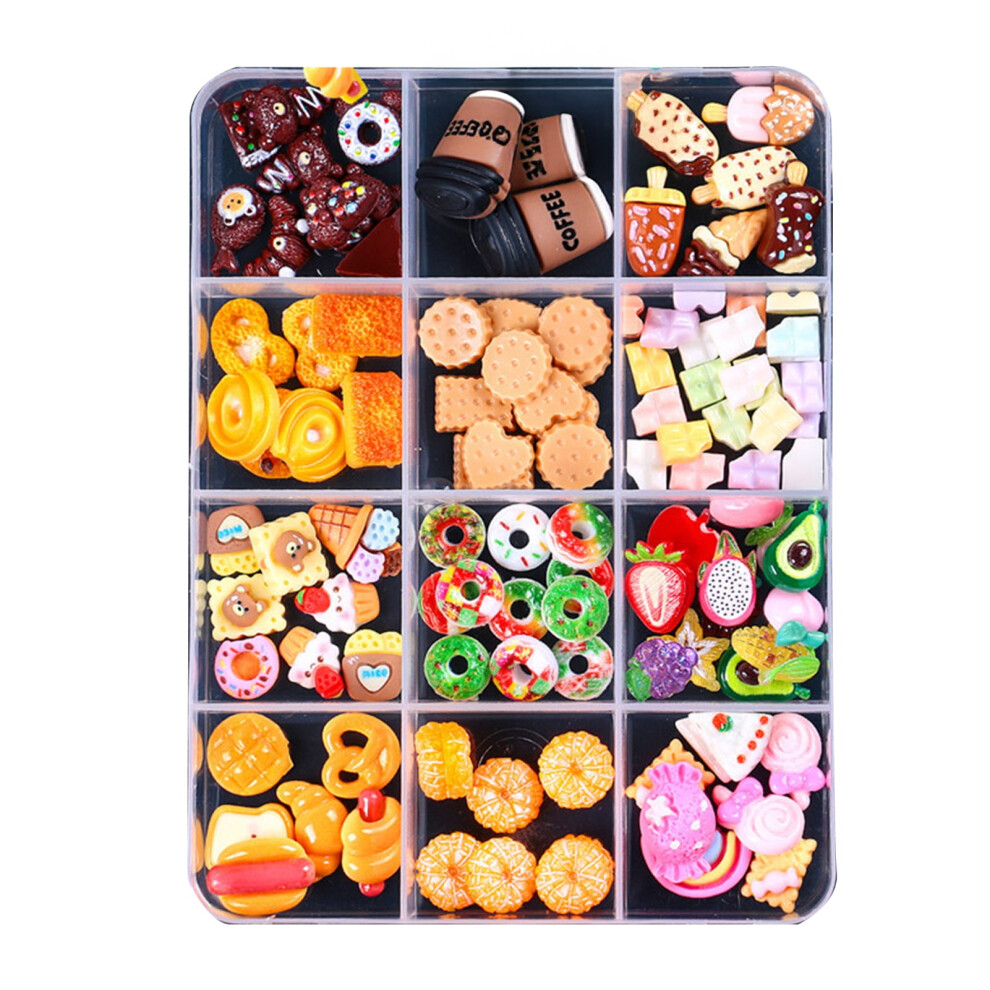 Nail Charms Set Acrylic Resin 3D Decorations 24pcs