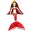 Barbie mermaid doll with sequins red 2