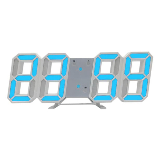 LED wall clock with digital display and night mode 2