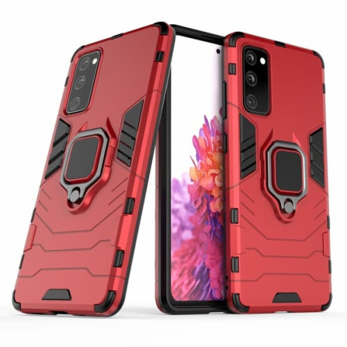 Samsung Galaxy S20 FE hybrid ring case red 2